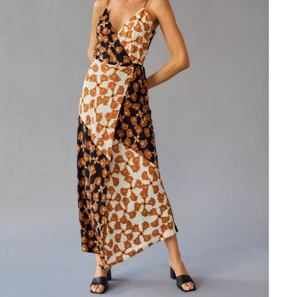 MINKPINK Nour Wrap Midi Dress Urban Outfitters